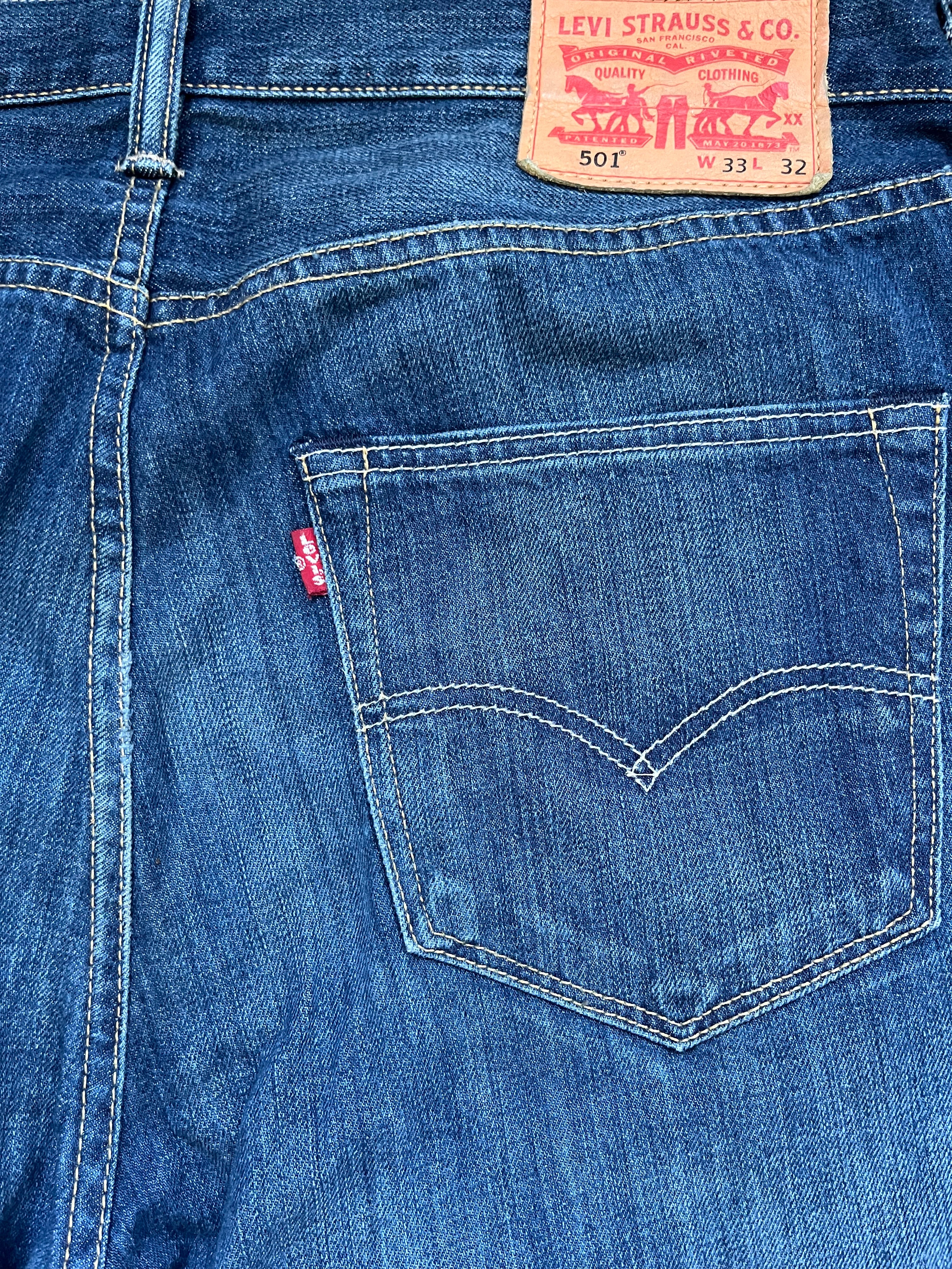 Washed Vintage Levi's Jeans 501 W33 L32